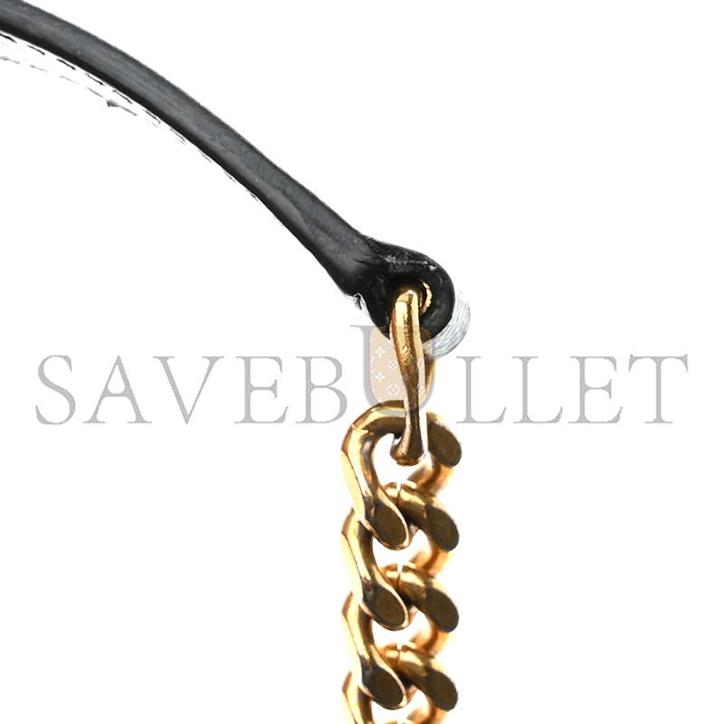 Y*L matelasse chevron medium satchel black 1187413 (24*17.5*6cm)